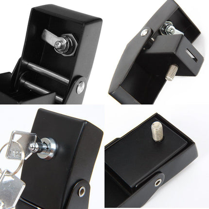 For  Hood Latches Catch Kit with Lock for Jeep  JK JKU JL JLU Gladiator JT 2007-2023 Present Chrome Exterior Accessories 2pcs