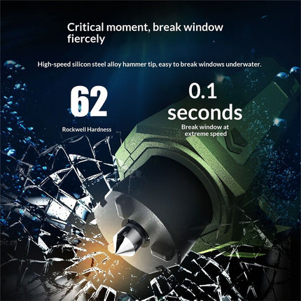 Window Breaker and Seatbelt Cutter Keychain,2 in 1 Car Safety Hammer Glass Break Under Water,Emergency Window Punch Escape Tool for Vehicle (3, redgreenorange)