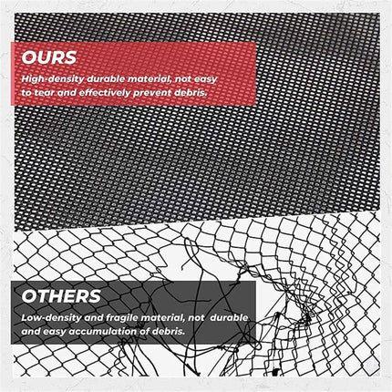 Window Net Compatible Windshield, Airflow UTV Soft Rear Window Shields Against Debris 5 Min Installation Mesh Net