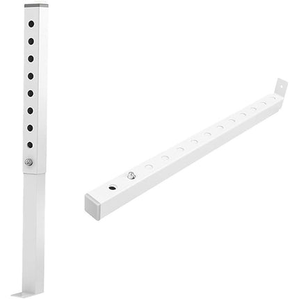 Adjustable Window Security Bars,Window Guards for Home Security, Anti Theft Jammer Bars for（Small）Window (White-1 PCS, 9.84-16.73In)