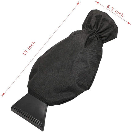 Ice Scraper with Glove [2 Pack] - Car Windshield Scraper for Ice and Snow - Quickly Scrape and Remove Snow While Staying Warm - Waterproof - Car Scraper Snow Brush (red)
