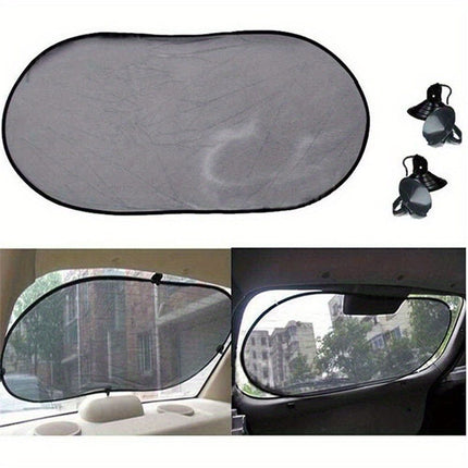 Car Rear Window Sunshade with Suction Cup, Easy Installation for Kids/Babies/Pets, Universal Car Accessories for Most Models