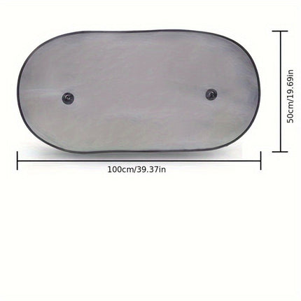 Car Rear Window Sunshade with Suction Cup, Easy Installation for Kids/Babies/Pets, Universal Car Accessories for Most Models