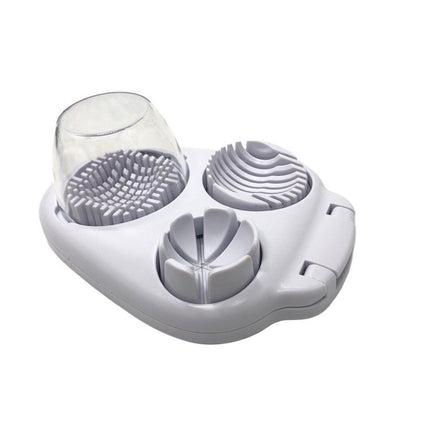 3-In-1egg Slicer For Hard Boiled Eggs,Stainless Heavy Duty Egg Slicer Kitchen Gadget, Fit Strawberry, Apple, Banana, Cherry, Tomato, White