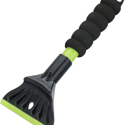 2pcs Oversized Ice Scrapers for Car Windshield, Snow Brush Scrapers Car Window Frost Removal with Foam Handle,  Large Soft Blade for  Trucks-Scratch（Upgraded Green）