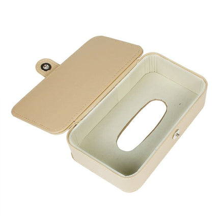 Car Tissue Holder, Sun Visor Napkin Holder, Car Visor Tissue Holder, PU Leather Backseat Tissue Case Holder for Car,Vehicle
