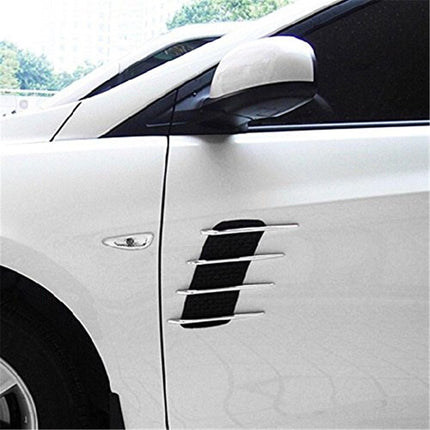 Door Hood Fender Vent Side Intake Air Flow Net Grille Trim Cover Decal Auto Stickers Universal For All Cars SUVs (2PCS)