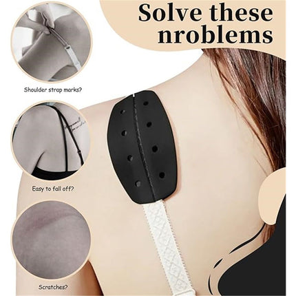 Women's Soft Silicone Bra Strap Cushions Holder Non-slip Shoulder Protectors Pads 60pcs/30 pairs（3 colors）