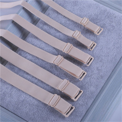 30 Pairs Bra Strap Replacement Elastic Adjustable Removable Multi Color（Black+White+Skin tone）Bra Straps Holder Racer Back Conceal Bra Straps Non-slip Elastic Cleavage Control,