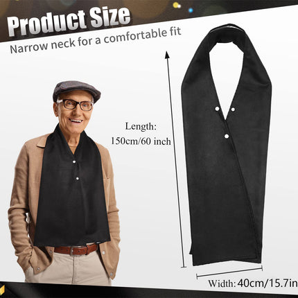 3pcs Adult Bib Scarf Washable and Reusable Dining Clothing Protector Adult Bib for Elderly Senior Citizens Men Women Eating