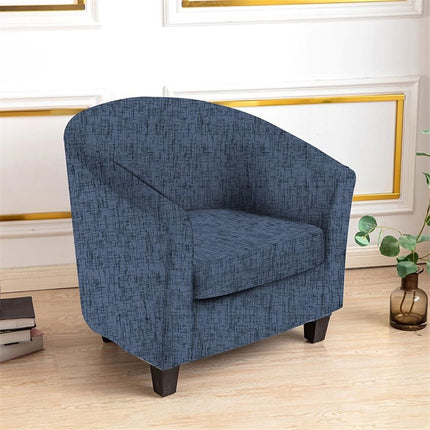 Chair Slipcover Stretch Barrel Chair Covers Printed Tub Chair Slipcovers Round Couch Covers Spandex Armchair Sofa Cover Removable Furniture Protector for Living Room