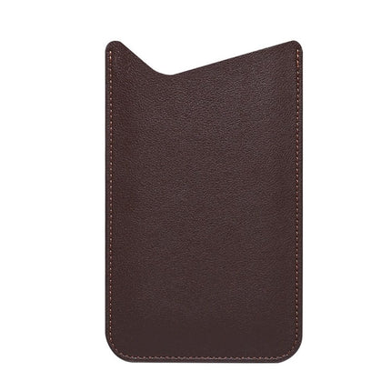 Leather Cell Phone Holster, Cell Phone Pouch Holder Men, Universal Leather Phone Sleeve Leather Wallet Holster Phone Bag  brown, medium size