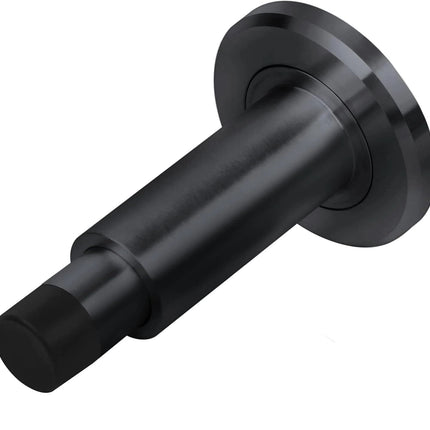 Door Stoppers - Heavy-Duty Adjustable Stoppers for Bottom, Top, and Wall of Door – Anti Break-in 304 Stainless Steel Door Stops with Rubber Buffers(Black)