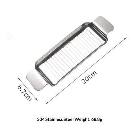 Stainless Steel Butter & Cheese Slicer –  Ergonomic Handle, Multipurpose Handheld Food Cutter for Butter, Cheese & Soft Fruits, Dishwasher Safe