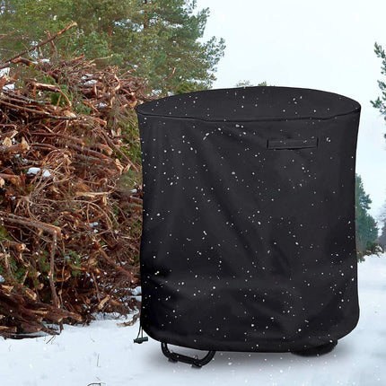 Waterproof Heavy-Duty Wood Chipper Shredder Mulcher Cover for Wood Chipper Shredder Mulcher and Leaf Mulcher(420D：85*110cm),Black