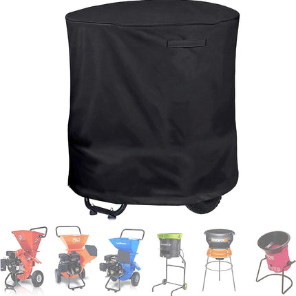 Waterproof Heavy-Duty Wood Chipper Shredder Mulcher Cover for Wood Chipper Shredder Mulcher and Leaf Mulcher(420D：85*110cm),Black