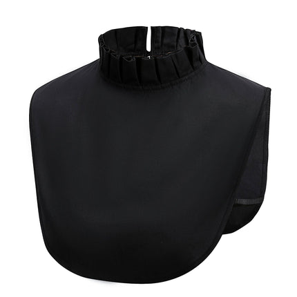 2pcs ake Collar Shirt  Simple Ruffles Fake Collar Detachable  Collar Clothes Accessory  - White Collar Blouse (White+BLack)