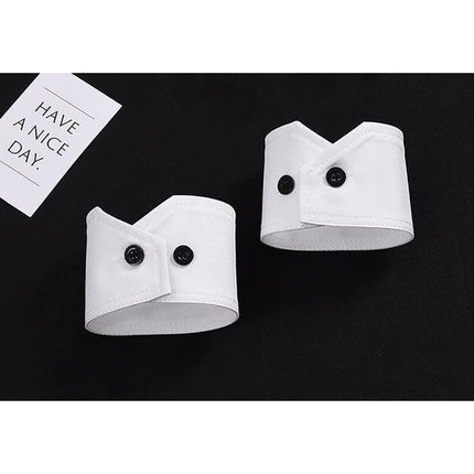 Detachable  Collar Lapel Choker and Wrist Cuffs, False Sleeves Shirt sleeves with a simple and fashionable temperament