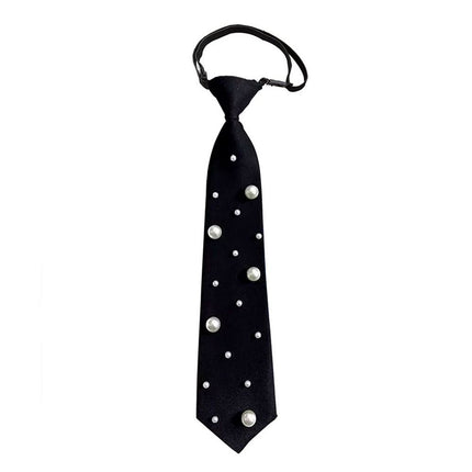 Black pre tied tie paired with adjustable unified tie, elegant tie suitable for parties, dances, and banquet dates（black）
