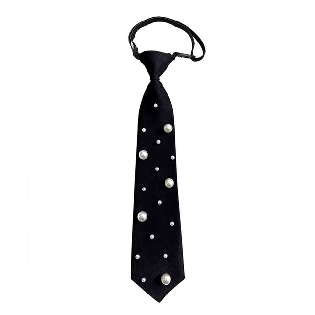 Black pre tied tie paired with adjustable unified tie, elegant tie suitable for parties, dances, and banquet dates（black）
