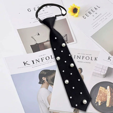 Black pre tied tie paired with adjustable unified tie, elegant tie suitable for parties, dances, and banquet dates（black）