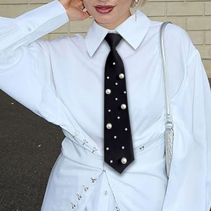 Black pre tied tie paired with adjustable unified tie, elegant tie suitable for parties, dances, and banquet dates（black）