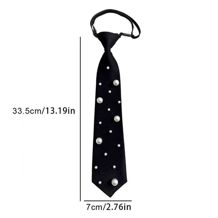 Black pre tied tie paired with adjustable unified tie, elegant tie suitable for parties, dances, and banquet dates（black）
