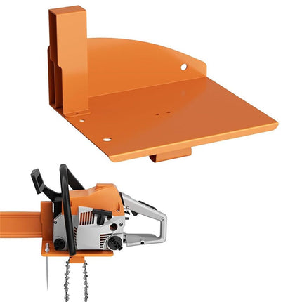 Chainsaw Holder, Chainsaw Wall Mount ,Heavy Duty Chainsaw Rack Garage Storage Holder Chain Saw Display, Orange