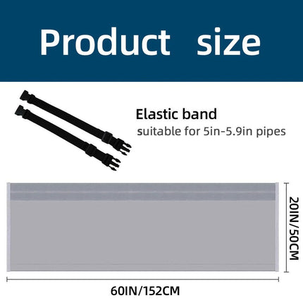Air Conditioner Hose Cover Wrap - AC Hose Duct Vent Cover Sleeve Insulated Cover for Portable AC for 5" & 5.9" Diameter Exhaust Hoses Tube