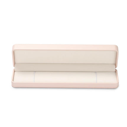 Pink PU Leather Jewelry Gift Box for Necklace Long Chain Jewelry Necklace Long Chain Gift Box, for Wedding, Engagement (only box)