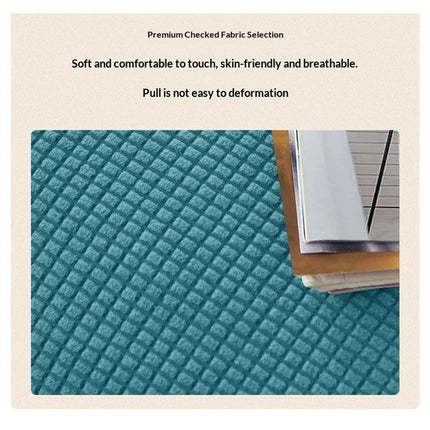 Stretch Covers, Slipcover Rectangle Storage Stool Cover Footstool Slipcover for Living Room Furniture Protector (turquoise blue)