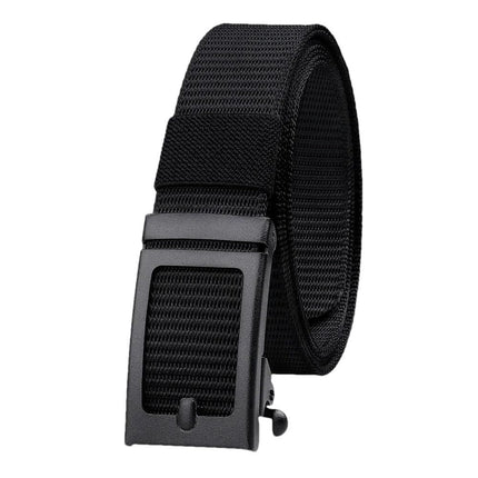 Men's Ratchet Belt - Nylon Web Work Belt with Automatic Buckle, Adjustable for Jeans, Pants, Golf, and Everyday Use