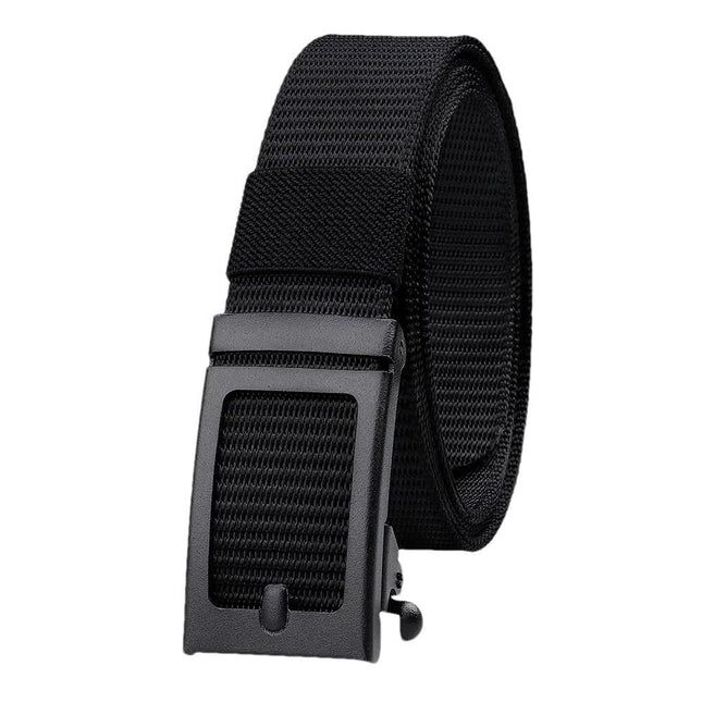 Men's Ratchet Belt - Nylon Web Work Belt with Automatic Buckle, Adjustable for Jeans, Pants, Golf, and Everyday Use