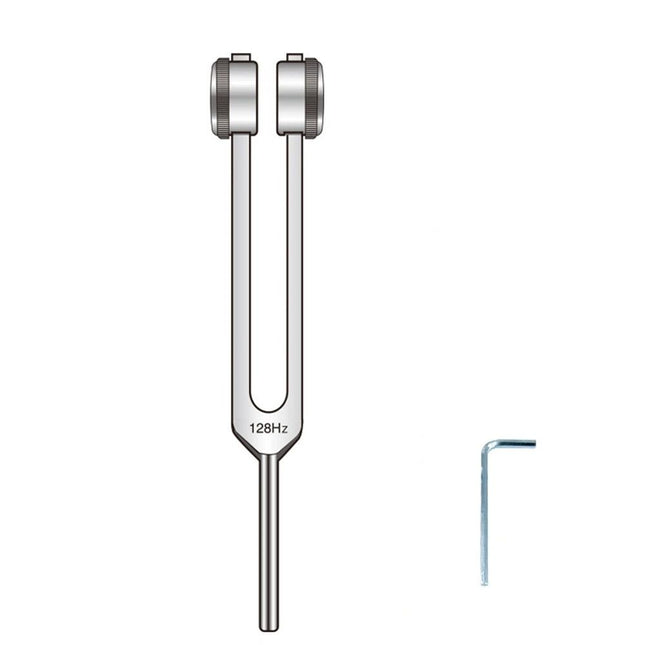 Aluminum Tuning Fork ,128 Hz Weighted Tuning Fork Medical-Grade Tuning Forks for Healing-Professional Tuning Fork