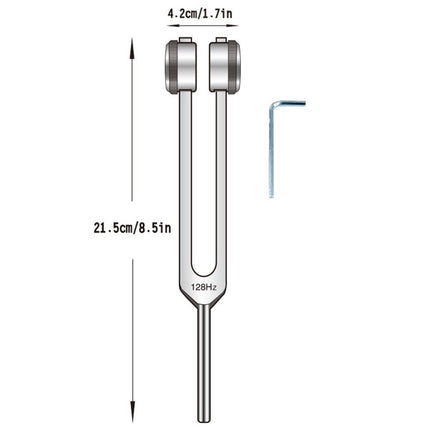 Aluminum Tuning Fork ,128 Hz Weighted Tuning Fork Medical-Grade Tuning Forks for Healing-Professional Tuning Fork