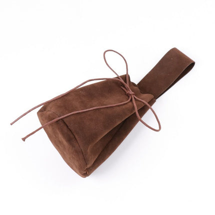 Leather Leather Drawstring Pouch, Coin Bag, Tobacco Pouch Medieval Reenactment, for Men Womens Renaissances Costume Accessories