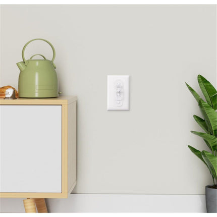 4 pack Wall Switch Guard, Child Proof Light Switch Cover Guard | Toggle Style | Light Switch Protection | Keep Toggle Switch in On or Off Position | White（Excluding screws）