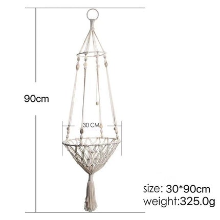 Cat Hammock Bed,Handwoven Hanging Cat Bed with Hanging Kit for Indoor Outdoor Home Decor Ceiling Catio Swing for Playing Sleeping Climbing and Lounging(30*100cm)