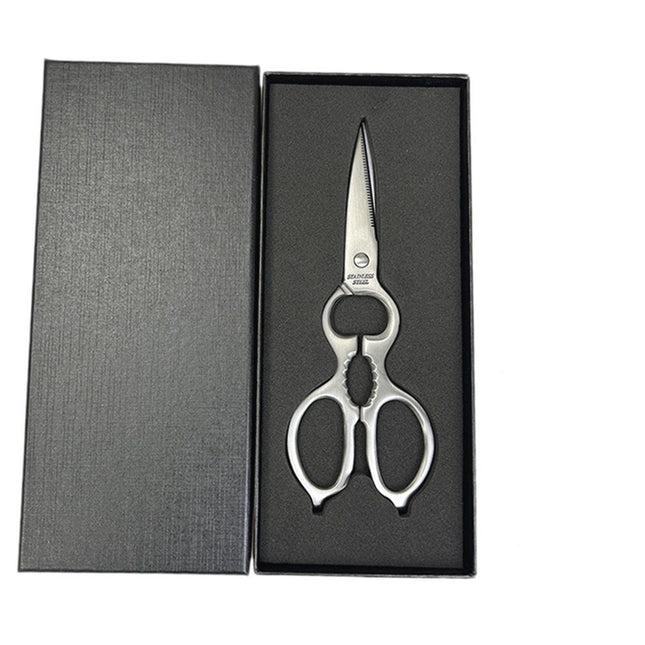 Heavy Duty Kitchen Scissors - Stainless Steel Kitchen Shears, Ultra Sharp Micro Serrated Poultry Shears, Cooking Scissors for Meat, Dishwasher Safe