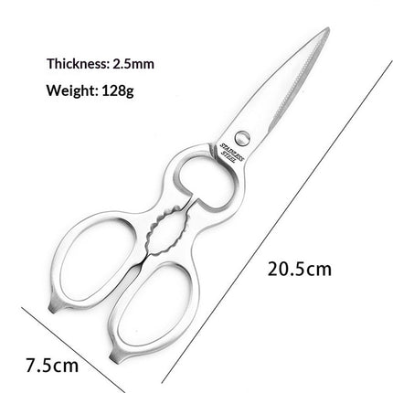 Heavy Duty Kitchen Scissors - Stainless Steel Kitchen Shears, Ultra Sharp Micro Serrated Poultry Shears, Cooking Scissors for Meat, Dishwasher Safe