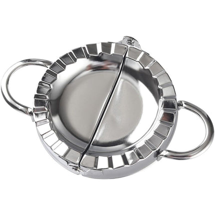 New Stainless Steel Ravioli Mould Dumpling Maker Wrapper Pierogie Pie Crimper Pastry Dough Press Cutter Kitchen Gadgets (Round Handle)