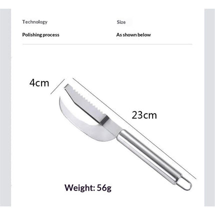 2 pack Stainless Steel Fish Maw Knife,3 In 1 Fish Maw Knife, Multifunction Fish Scale Knife fish scale remover Household Kitchen Fish Scale Tool