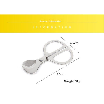 Cigar Scissors Cutter,Stainless Steel Guillotine Double Blade Straight Cut Scissors (Silver) for Cigars