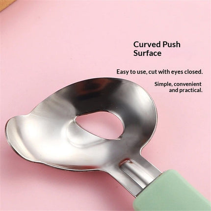 4 Pack Cactus Peeler Spoon, Stainless Steel, Multi-Function Peeling Knife, Cutting Noodle Knife, Kitchen Tool (green)
