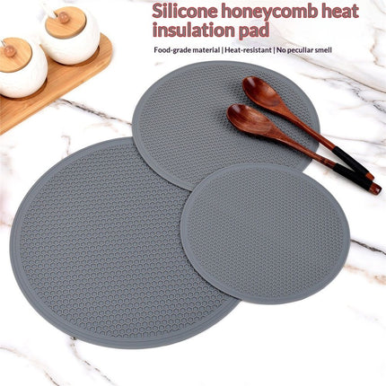 8 10 12 Inch Microwave mat, Multi-Purpose Hot Pad,Pot Holder,Baking,Drying, Silicone mats for Microwave,Dishwasher Safe - Splatter Guard, Set of 3,Grey