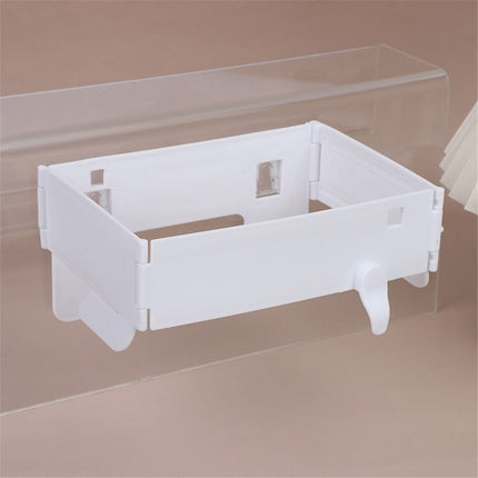 2 pack Foldable Trash Bag Holder, Hanging Waste Garbage Can Rack Closure Waste Bag Hanger Racks with Fixing Snap for Kitchen Cabinets Doors