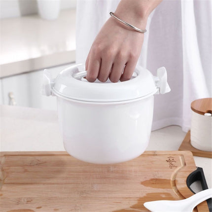 Microwave Rice Cooker - Non-Stick Microwave Steamer, 1.8L Container Perfect for Small Kitchens, Dorms, Singles & Quick Meals (1.8L)