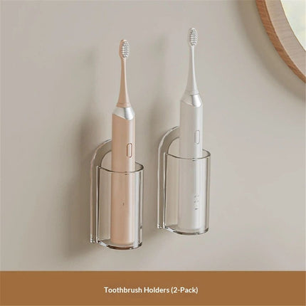 4 pack Electric Toothbrush Holder for Bathroom, Wall-Mounted Toothbrush Stand , Compact Bathroom Caddy for Electric Toothbrushes（only boxs）