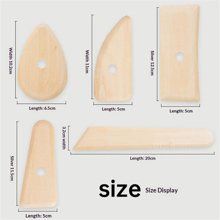 2 set DIY Ceramic Tools Art Tools Potters Rib for Pottery/ Sculpting/ Ceramic/ Polymer Clay Carving Modelling Using