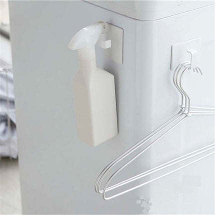 1 set 2 pcs Magnetic Laundry Basket Holder, White, Float, Organize, Organize Bathroom, Kitchen, Entryway, Doors, Cabinets on Smooth Surfaces